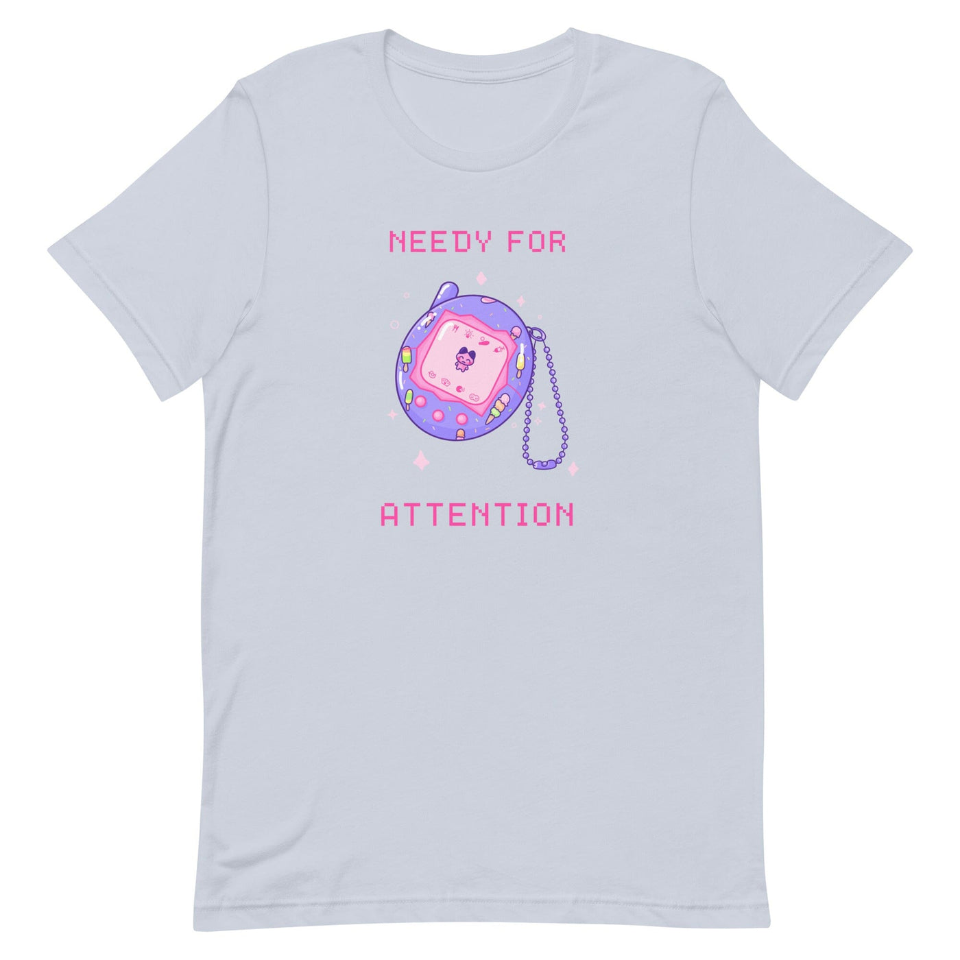 Needy for Atention | Unisex t-shirt | Retro Gaming Threads & Thistles Inventory Light Blue XS 