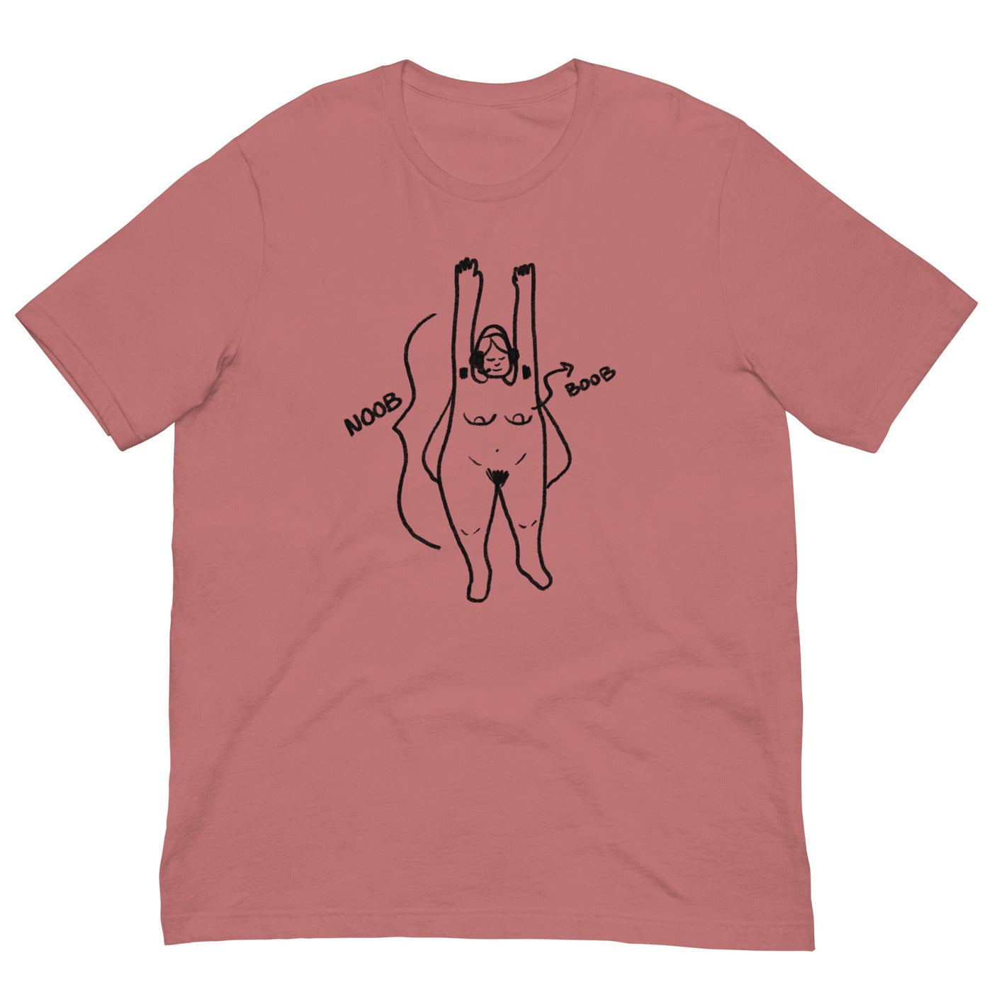 Noob Anatomy | Unisex t-shirt | Feminist Gamer Threads & Thistles Inventory Mauve S 