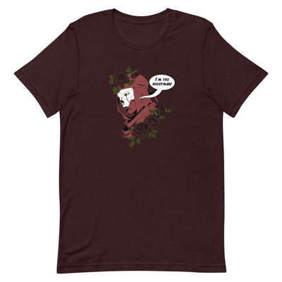 The Nightmare | Short-Sleeve Unisex T-Shirt | Apex Legends Threads and Thistles Inventory Oxblood Black S 