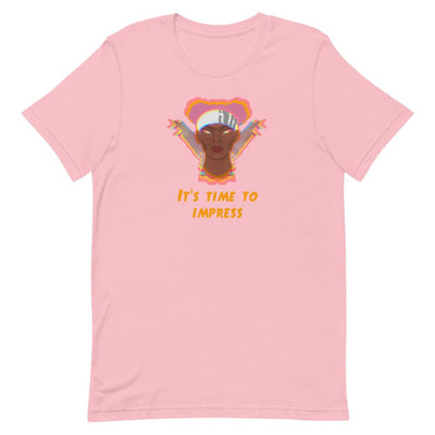 Time to Impress | Short-Sleeve Unisex T-Shirt | Apex Legends Threads and Thistles Inventory Pink S 