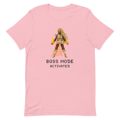 Boss Mode | Short-sleeve unisex t-shirt | Feminist gamer Threads and Thistles Inventory Pink S 