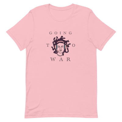 Going to War | Short-sleeve Unisex T-Shirt | Feminist Gamer Threads and Thistles Inventory Pink S 