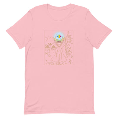 Wizard Taro Card | Unisex t-shirt | Stardew Valley Threads and Thistles Inventory Pink S 