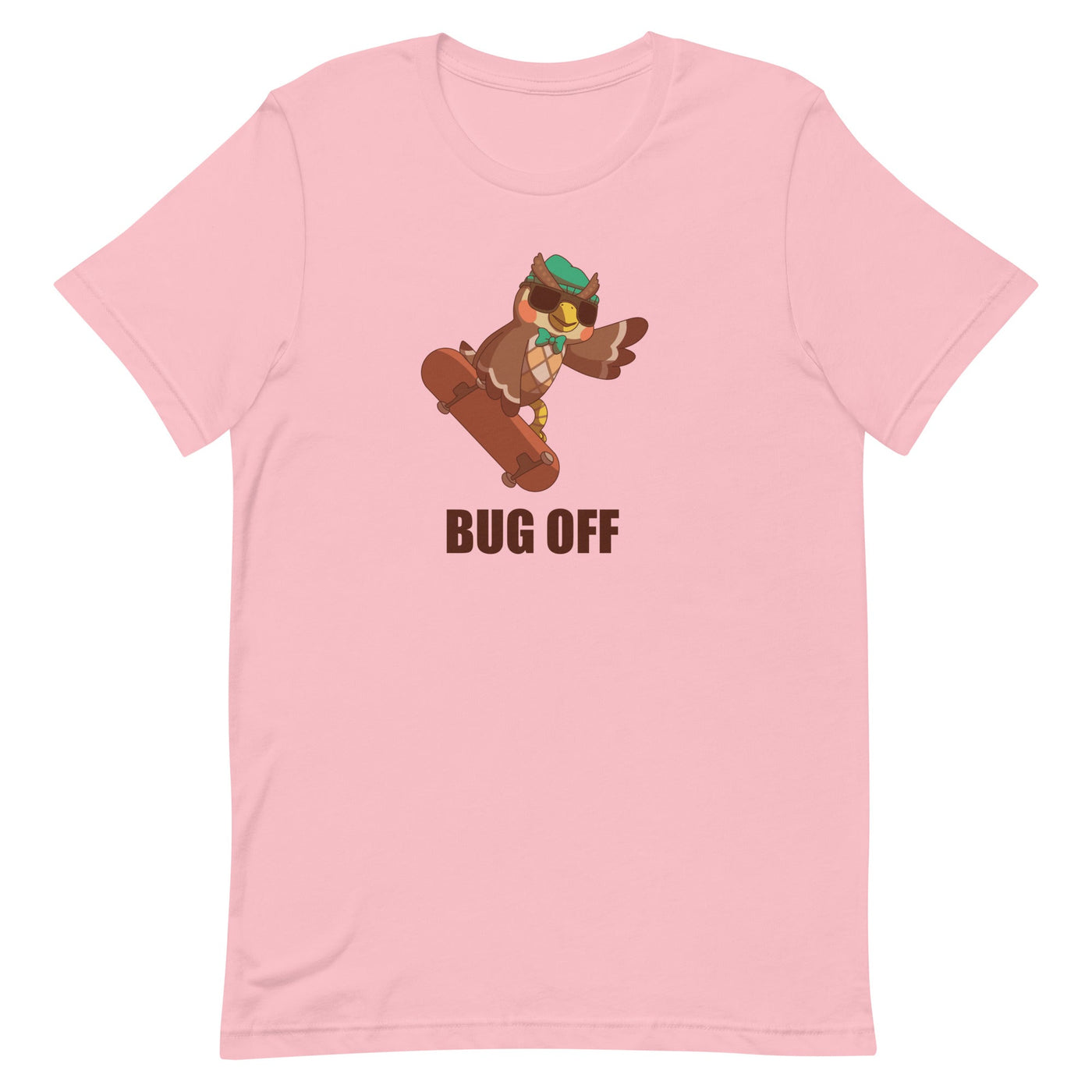 Bug Off | Unisex t-shirt | Animal Crossing Threads and Thistles Inventory Pink S 