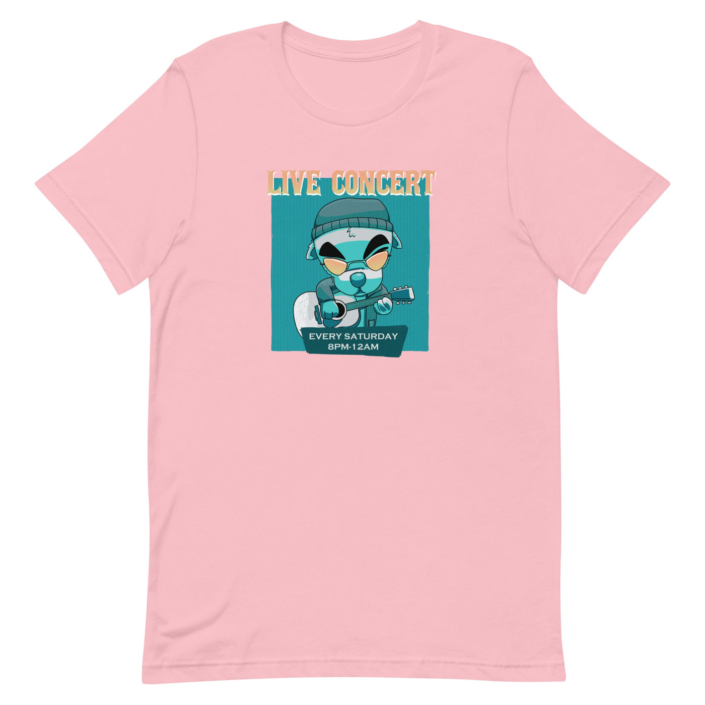 Live Concert | Short-Sleeve Unisex T-Shirt | Animal Crossing Threads and Thistles Inventory Pink S 