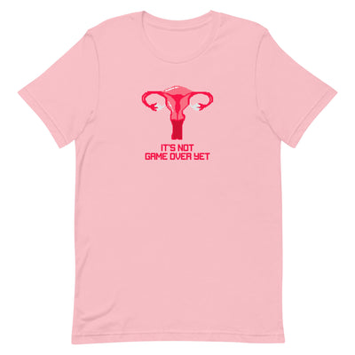 It's Not Game Over Yet | Unisex t-shirt | Feminist Gamer Threads and Thistles Inventory Pink S 