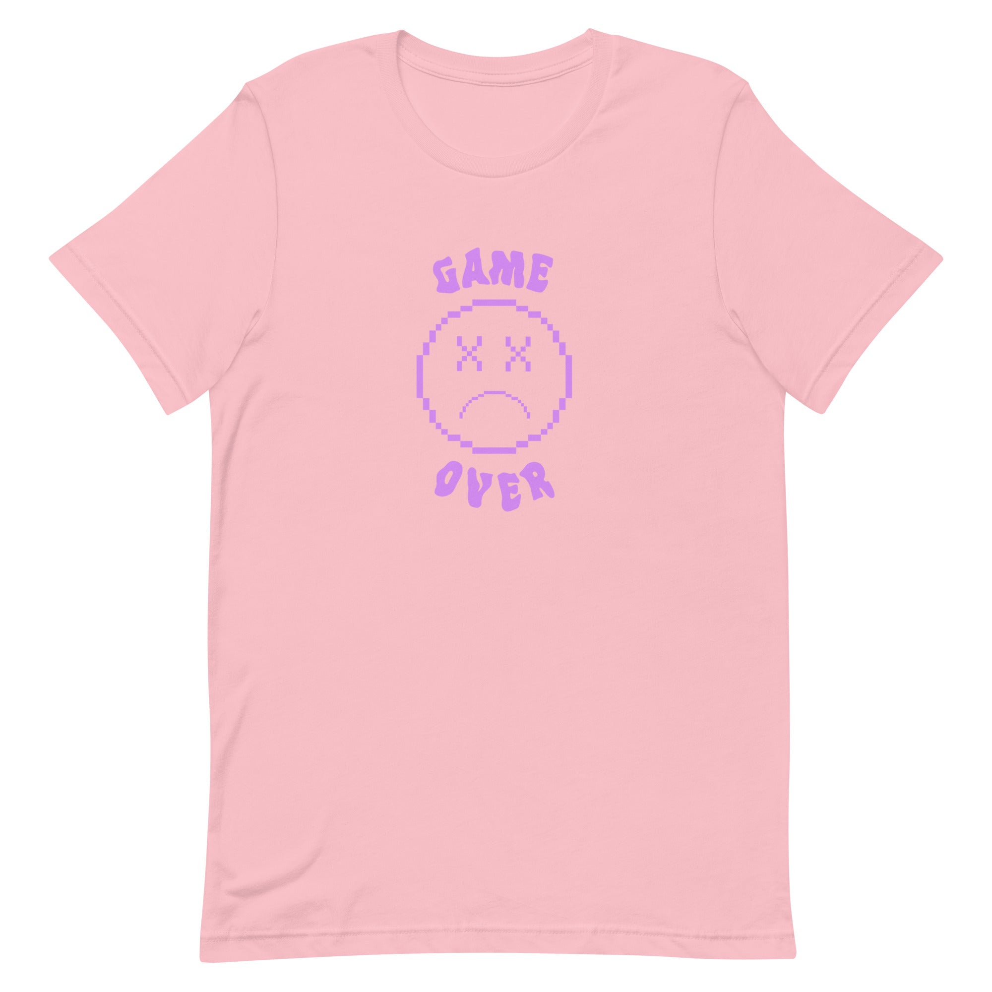 Game Over Smiley | Unisex t-shirt Threads and Thistles Inventory Pink S 