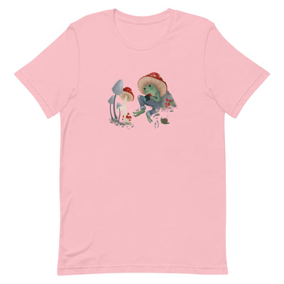 Cottagecore Frog | Unisex t-shirt | Cozy Gamer Threads and Thistles Inventory Pink S 