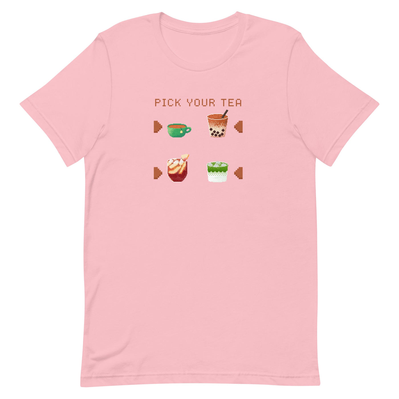 Pick Your Tea | Unisex t-shirt | Cozy Gamer Threads & Thistles Inventory Pink S 