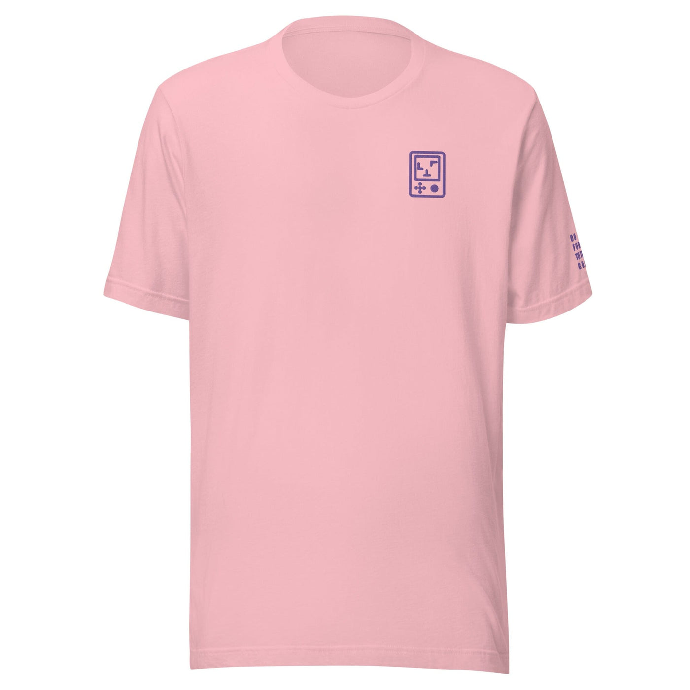 Touch Grass | Embroidered Unisex t-shirt | Gamer Affirmations Threads & Thistles Inventory Pink S 