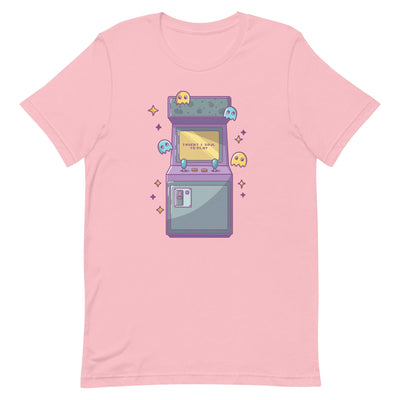 Insert 1 Soul to Play | Unisex t-shirt | Retro Gaming Threads & Thistles Inventory Pink S 
