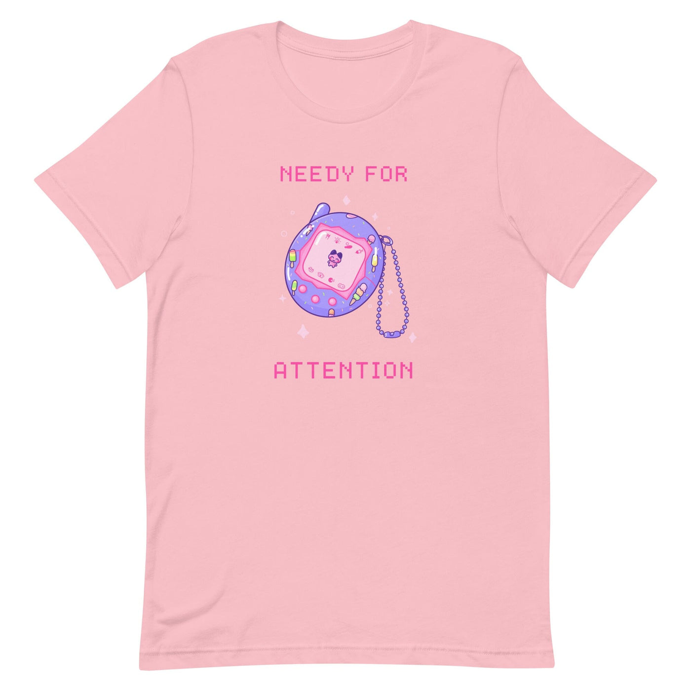 Needy for Atention | Unisex t-shirt | Retro Gaming Threads & Thistles Inventory Pink S 
