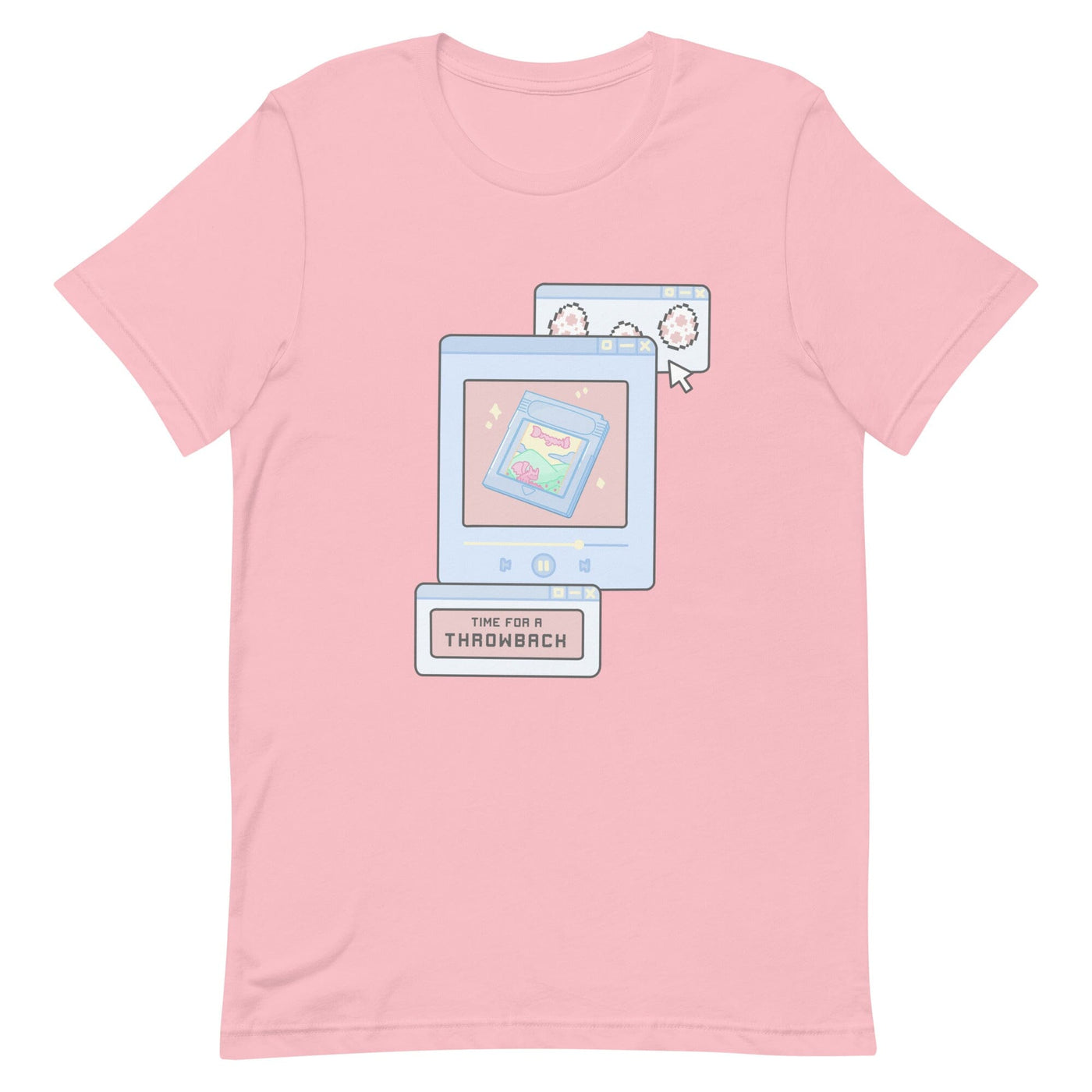 Time for a Throwback | Unisex t-shirt | Retro Gaming Threads & Thistles Inventory Pink S 