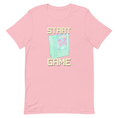 Start Game NES | Unisex t-shirt | Retro Gaming Threads & Thistles Inventory Pink S 