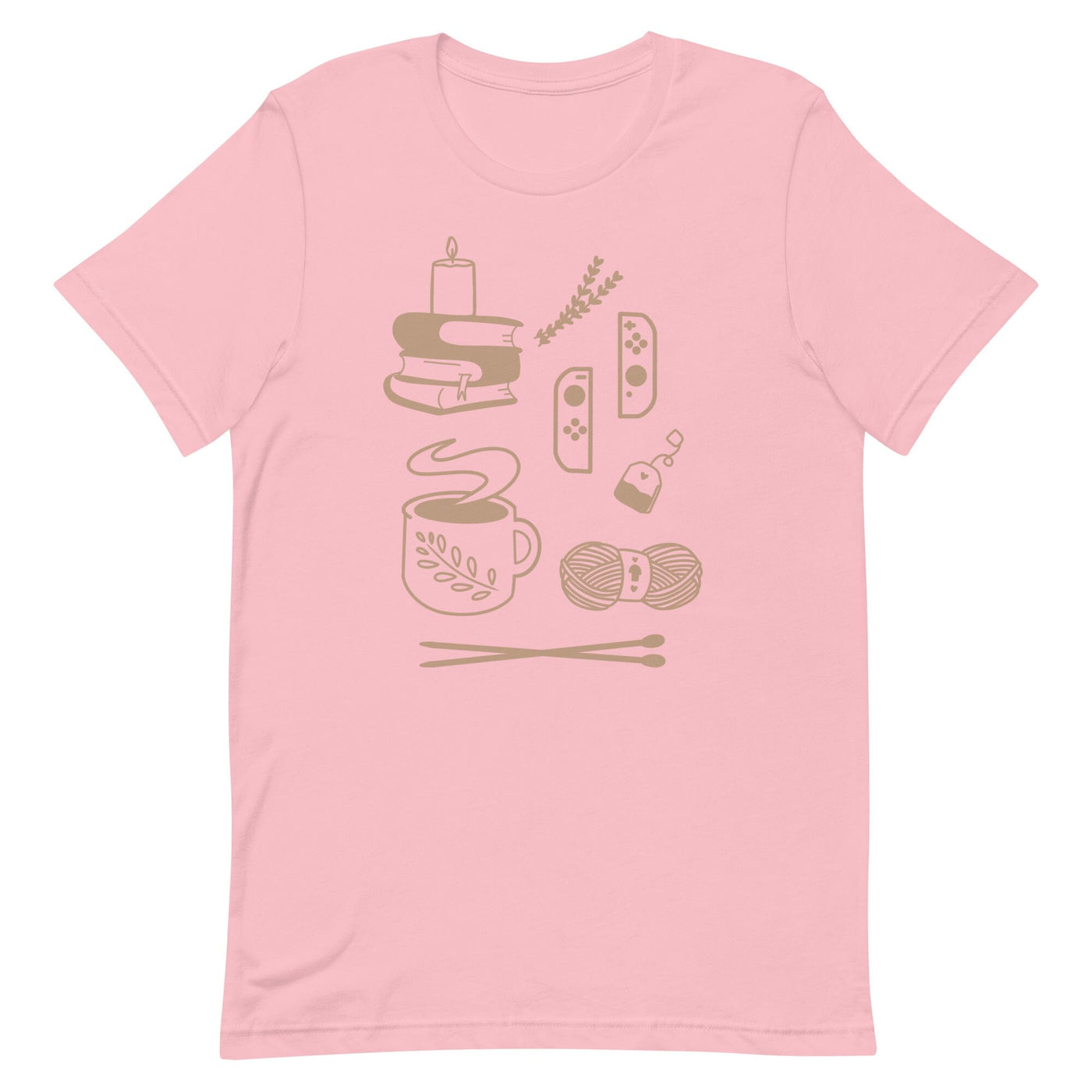 Cozy Hobbies | Unisex t-shirt | Cozy Gamer Threads & Thistles Inventory Pink S 