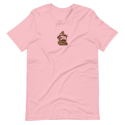 Cozy PC Gaming | Embroidered Unisex t-shirt | Cozy Gamer Threads & Thistles Inventory Pink S 
