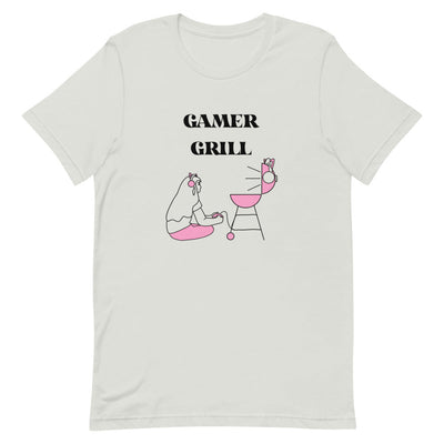 Gamer Grill | Short-sleeve unisex t-shirt | Feminist Gamer Threads and Thistles Inventory Silver S 