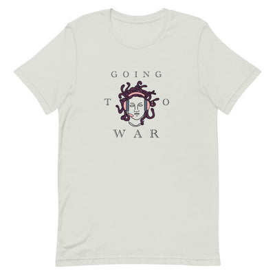 Going to War | Short-sleeve Unisex T-Shirt | Feminist Gamer Threads and Thistles Inventory Silver S 