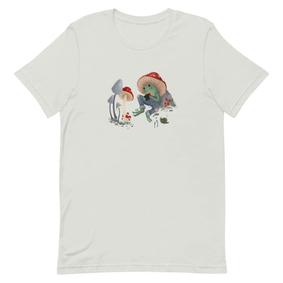 Cottagecore Frog | Unisex t-shirt | Cozy Gamer Threads and Thistles Inventory Silver S 