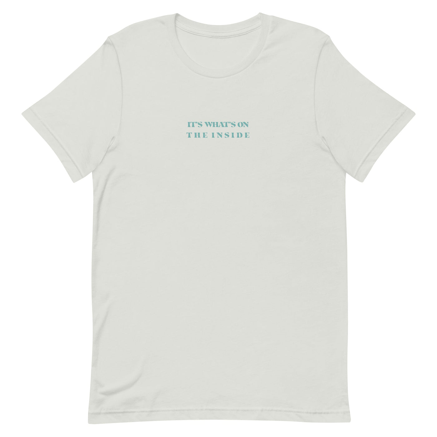On The Inside | Front & Back Unisex T-Shirt T-Shirt Threads and Thistles Inventory Silver S 