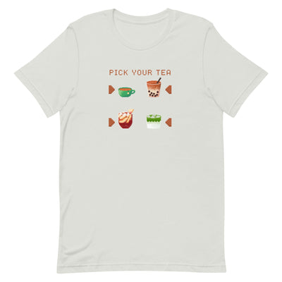 Pick Your Tea | Unisex t-shirt | Cozy Gamer Threads & Thistles Inventory Silver S 