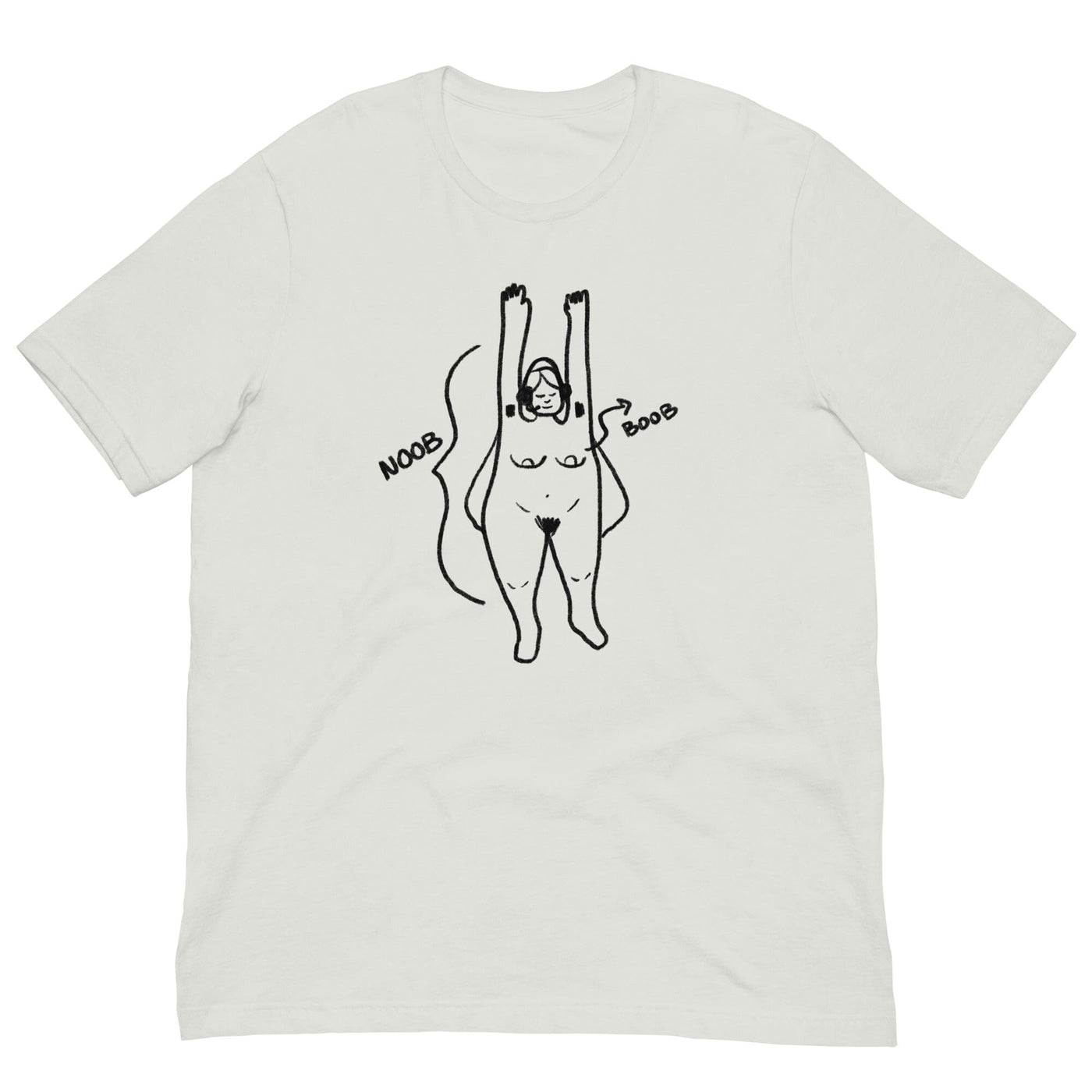 Noob Anatomy | Unisex t-shirt | Feminist Gamer Threads & Thistles Inventory Silver S 