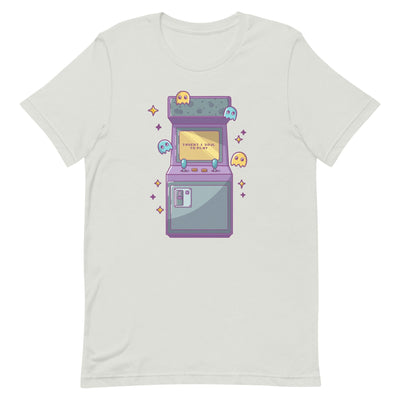 Insert 1 Soul to Play | Unisex t-shirt | Retro Gaming Threads & Thistles Inventory Silver S 
