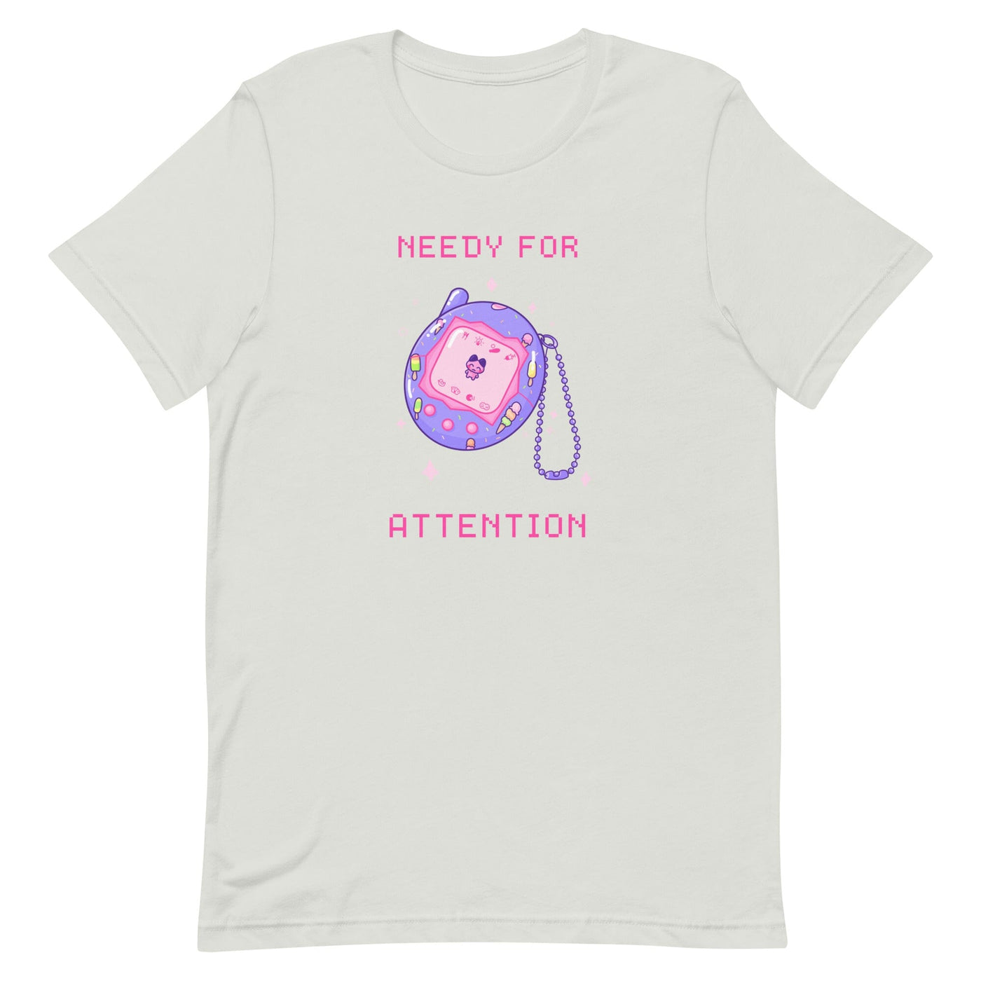 Needy for Atention | Unisex t-shirt | Retro Gaming Threads & Thistles Inventory Silver S 
