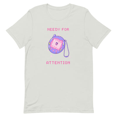 Needy for Atention | Unisex t-shirt | Retro Gaming Threads & Thistles Inventory Silver S 
