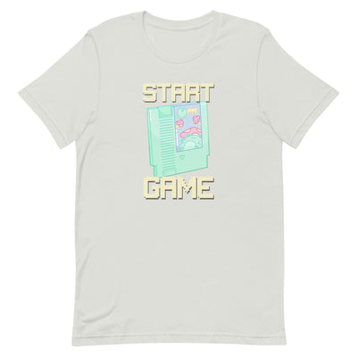 Start Game NES | Unisex t-shirt | Retro Gaming Threads & Thistles Inventory Silver S 
