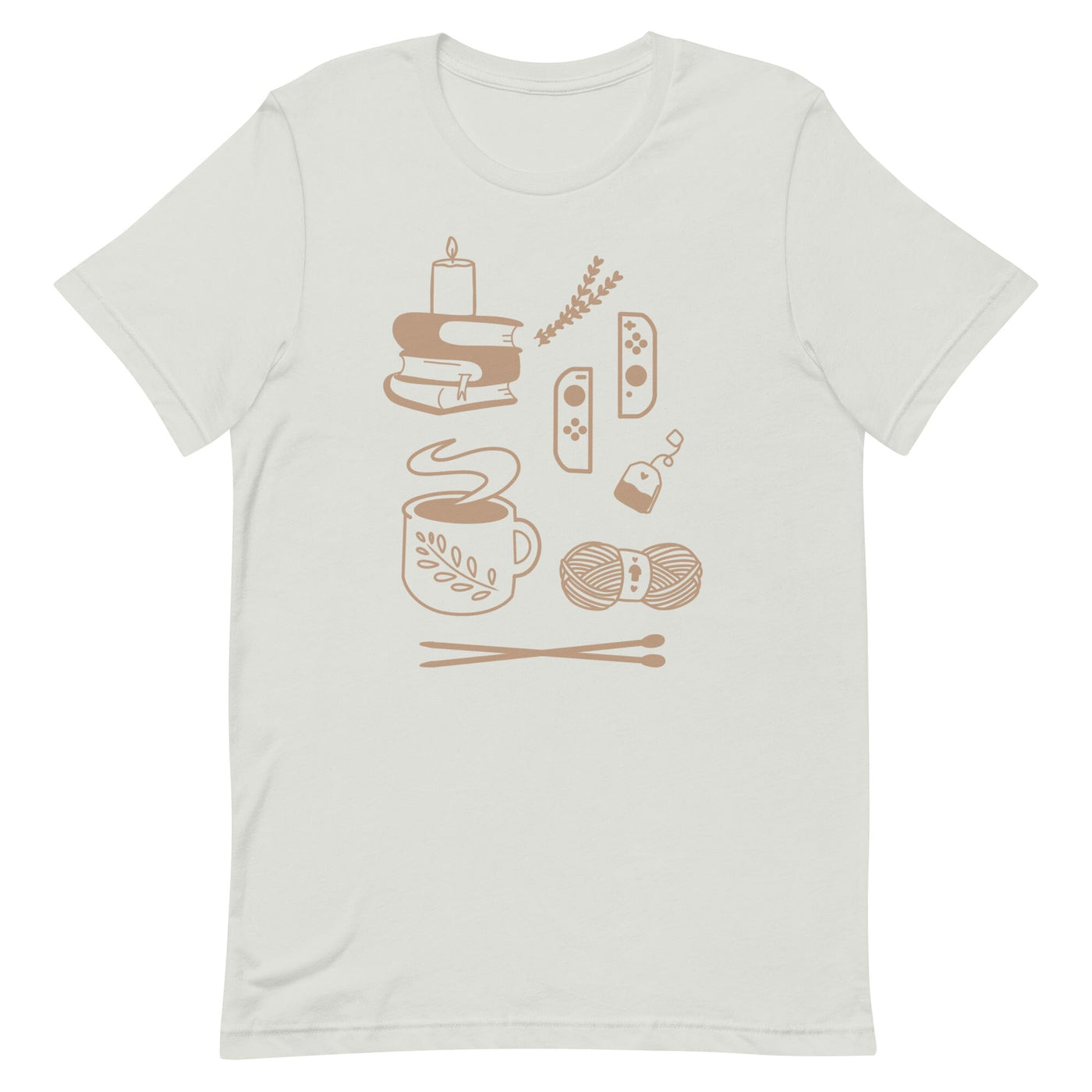 Cozy Hobbies | Unisex t-shirt | Cozy Gamer Threads & Thistles Inventory Silver S 