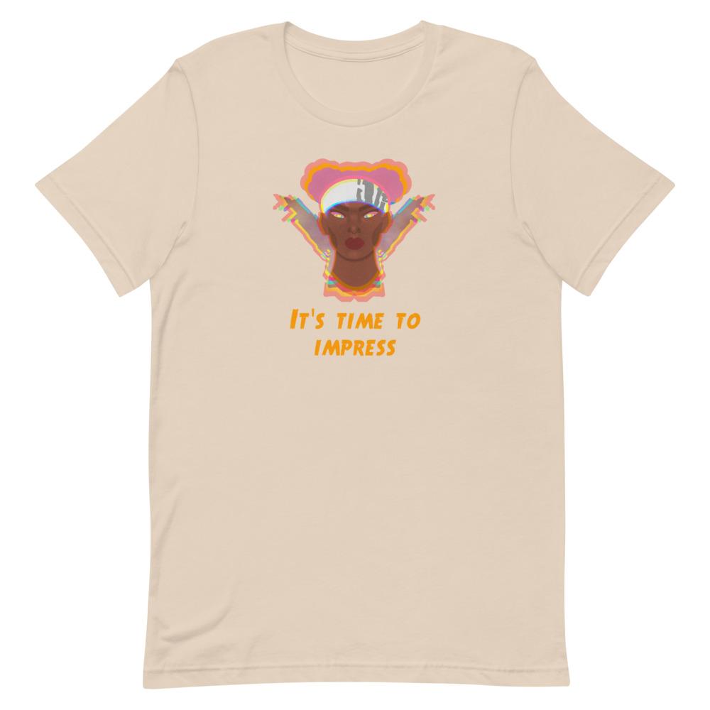 Time to Impress | Short-Sleeve Unisex T-Shirt | Apex Legends Threads and Thistles Inventory Soft Cream S 
