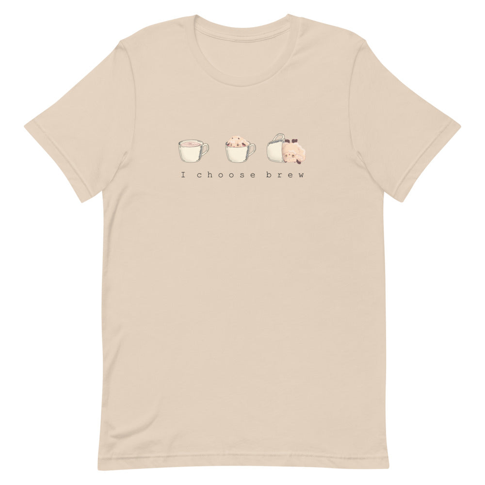 I Choose Brew | Short-Sleeve Unisex T-Shirt | Pokemon Threads and Thistles Inventory Soft Cream XS 