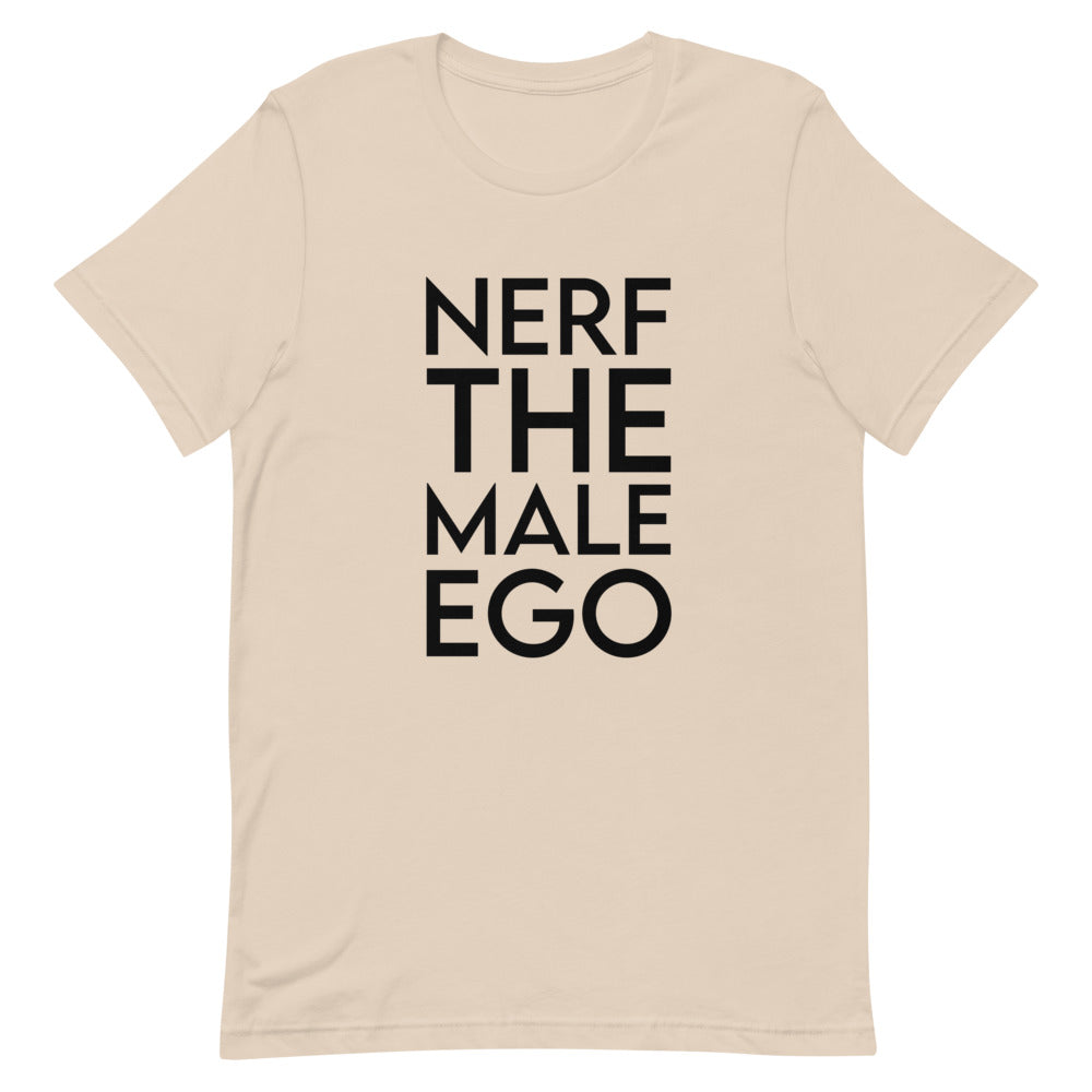 Nerf the Male Ego | Short-sleeve unisex t-shirt | Feminist Gamer Threads and Thistles Inventory Soft Cream XS 