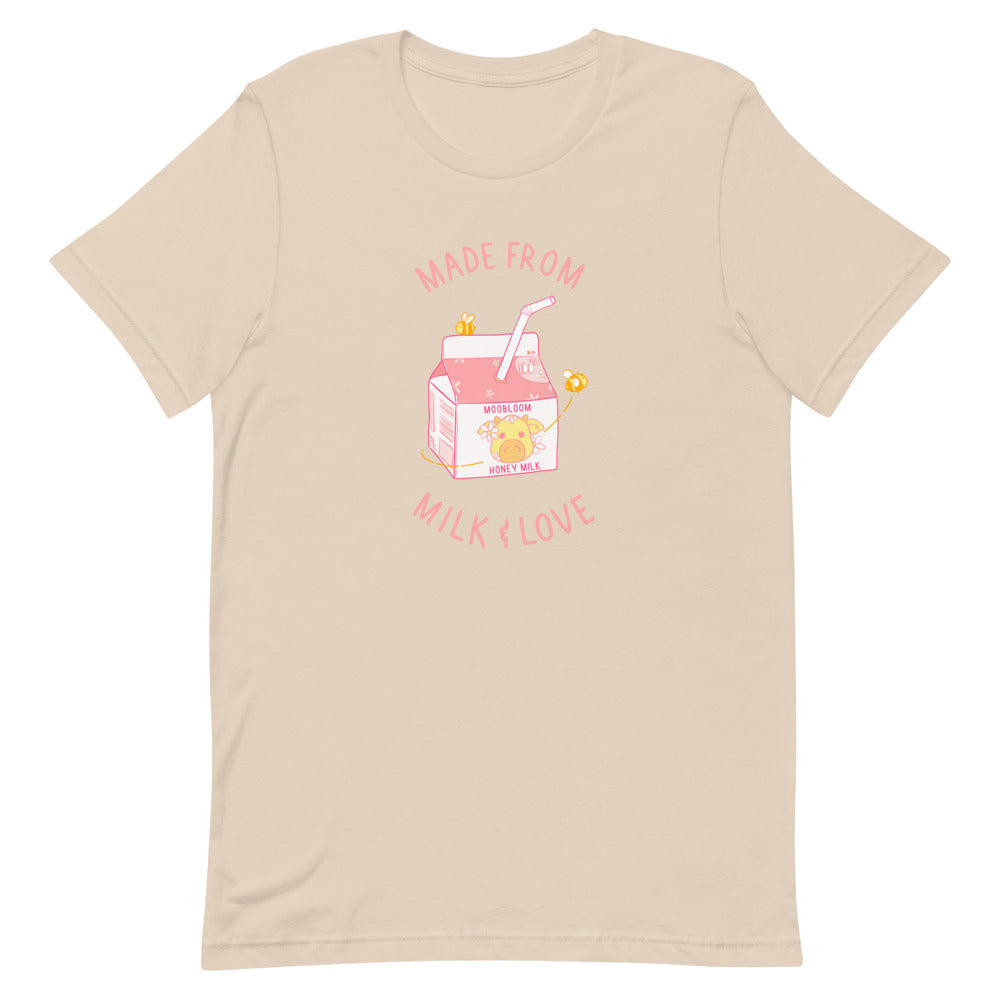 Milk and Love | Unisex t-shirt | Minecraft Threads and Thistles Inventory Soft Cream XS 