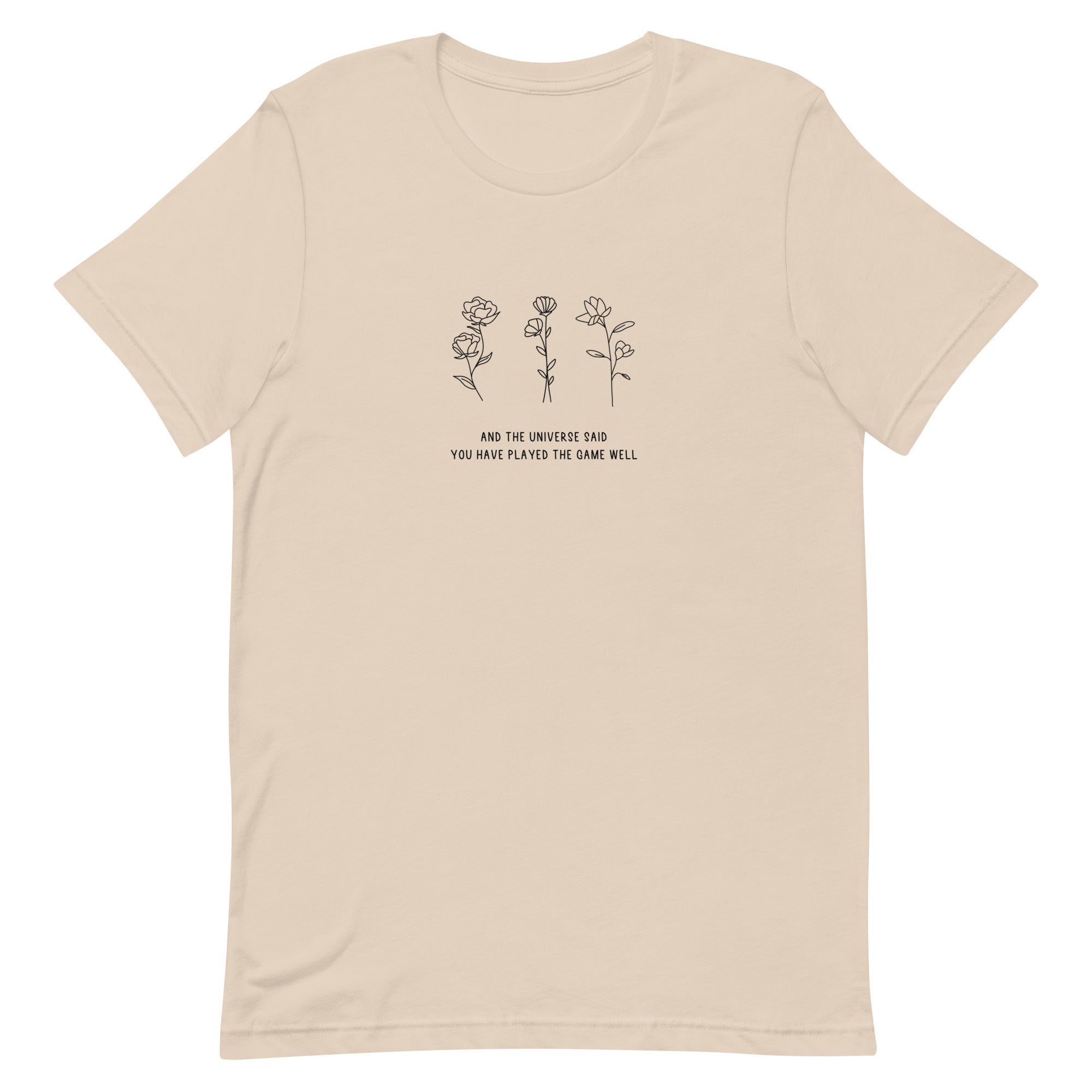 You Have Played the Game Well | Unisex t-shirt | Minecraft Threads and Thistles Inventory Soft Cream XS 