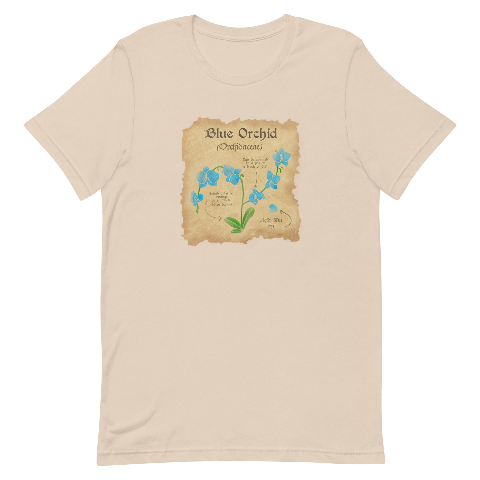 Blue Orchid | Unisex t-shirt | Minecraft Threads and Thistles Inventory Soft Cream XS 
