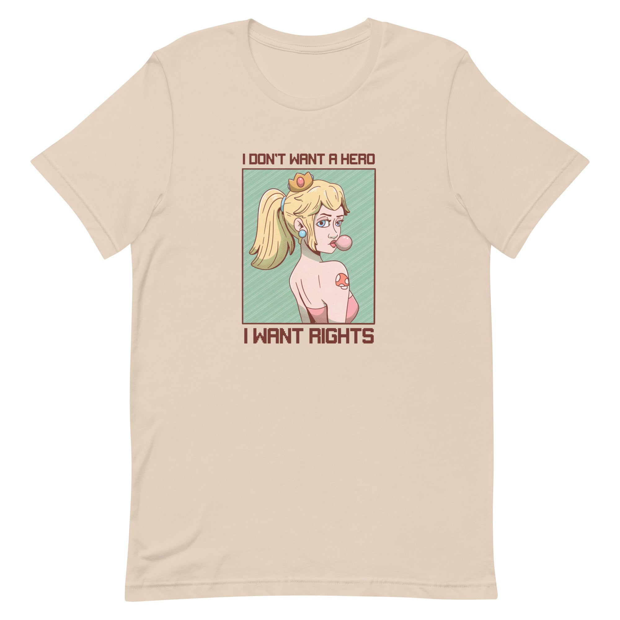 I Want Rights | Unisex t-shirt | Feminist Gamer Threads and Thistles Inventory Soft Cream XS 