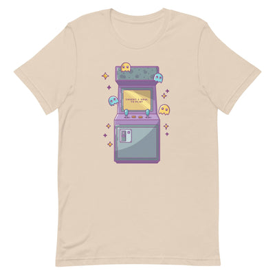 Insert 1 Soul to Play | Unisex t-shirt | Retro Gaming Threads & Thistles Inventory Soft Cream XS 