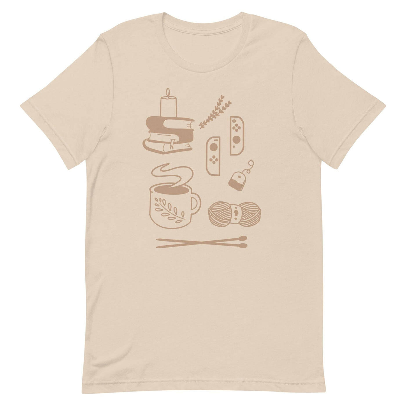 Cozy Hobbies | Unisex t-shirt | Cozy Gamer Threads & Thistles Inventory Soft Cream XS 