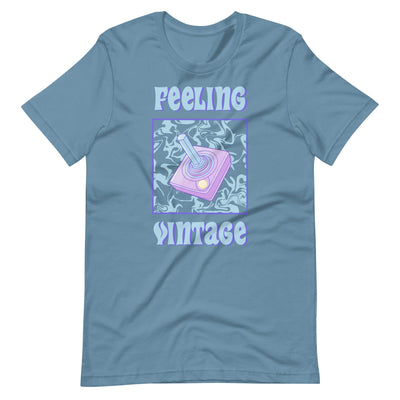 Feeling Vintage | Unisex t-shirt | Retro Gaming Threads & Thistles Inventory Steel Blue S 