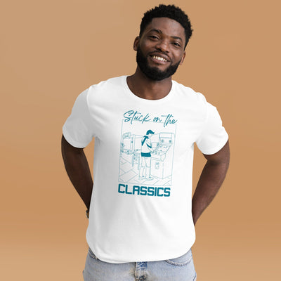 Stuck on the Classics | Unisex t-shirt | Retro Gaming Threads & Thistles Inventory 