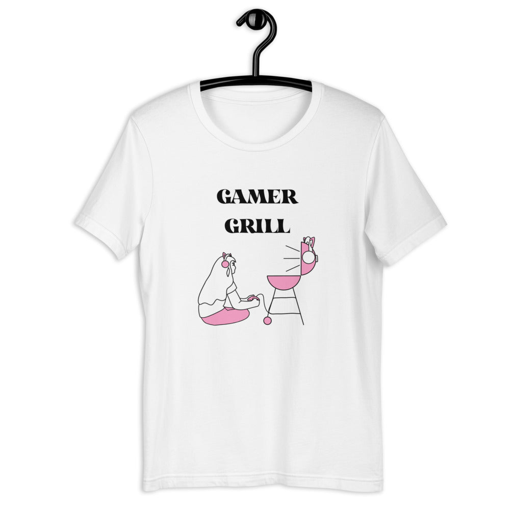 Gamer Grill | Short-sleeve unisex t-shirt | Feminist Gamer Threads and Thistles Inventory 