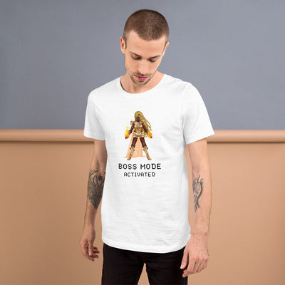 Boss Mode | Short-sleeve unisex t-shirt | Feminist gamer Threads and Thistles Inventory 