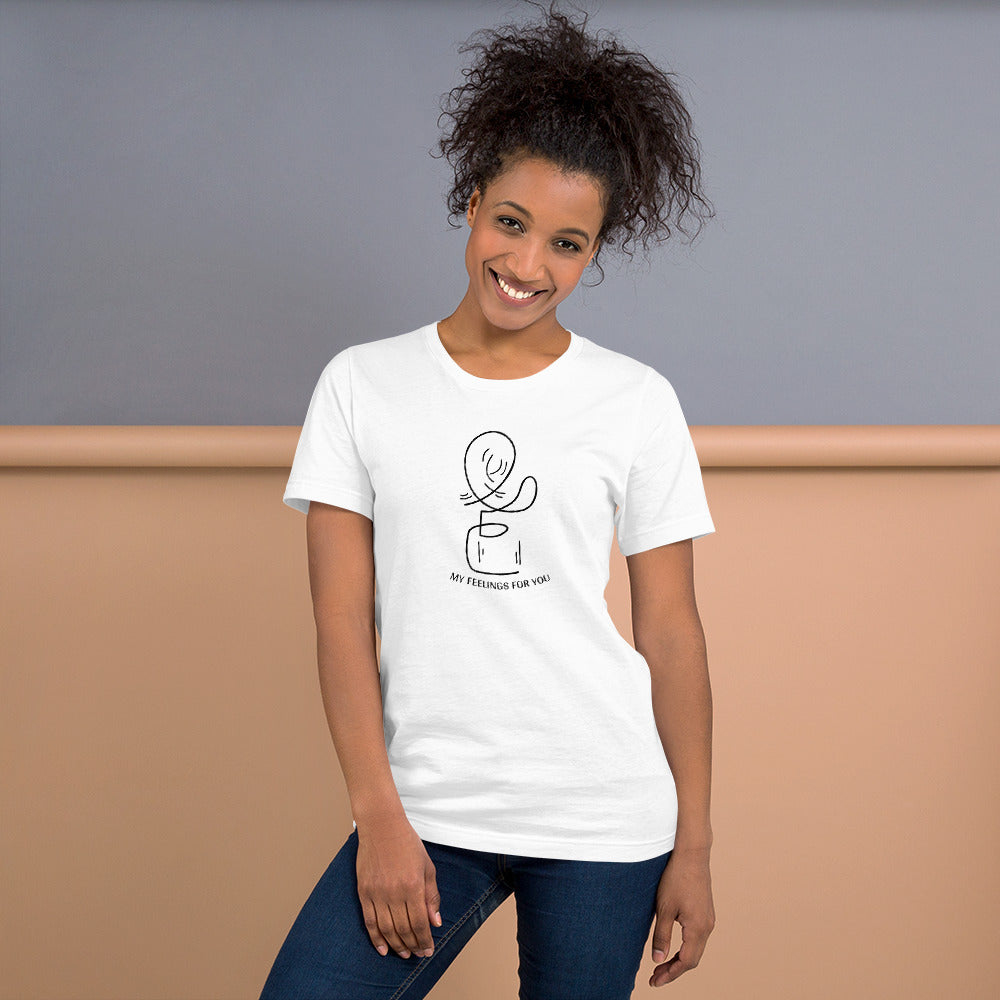 Leah's Feelings | Short-Sleeve Unisex T-Shirt | Stardew Valley Threads and Thistles Inventory 