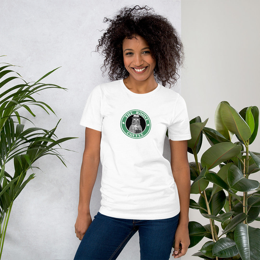 The Roost Coffee | Unisex t-shirt | Animal Crossing Threads and Thistles Inventory 