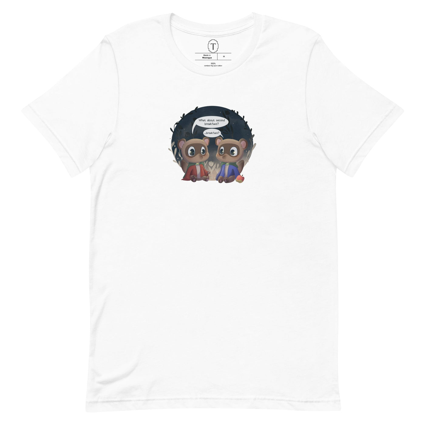 Nooklings Breakfast | Short-Sleeve Unisex T-Shirt | Animal Crossing Threads and Thistles Inventory White S 