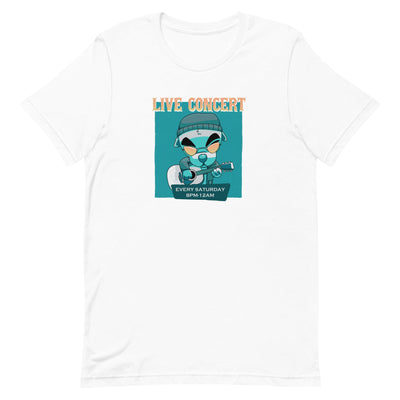 Live Concert | Short-Sleeve Unisex T-Shirt | Animal Crossing Threads and Thistles Inventory White S 