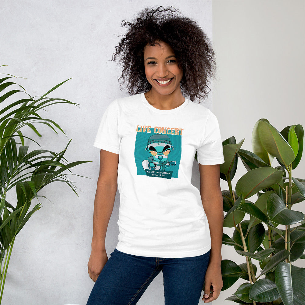 Live Concert | Short-Sleeve Unisex T-Shirt | Animal Crossing Threads and Thistles Inventory 
