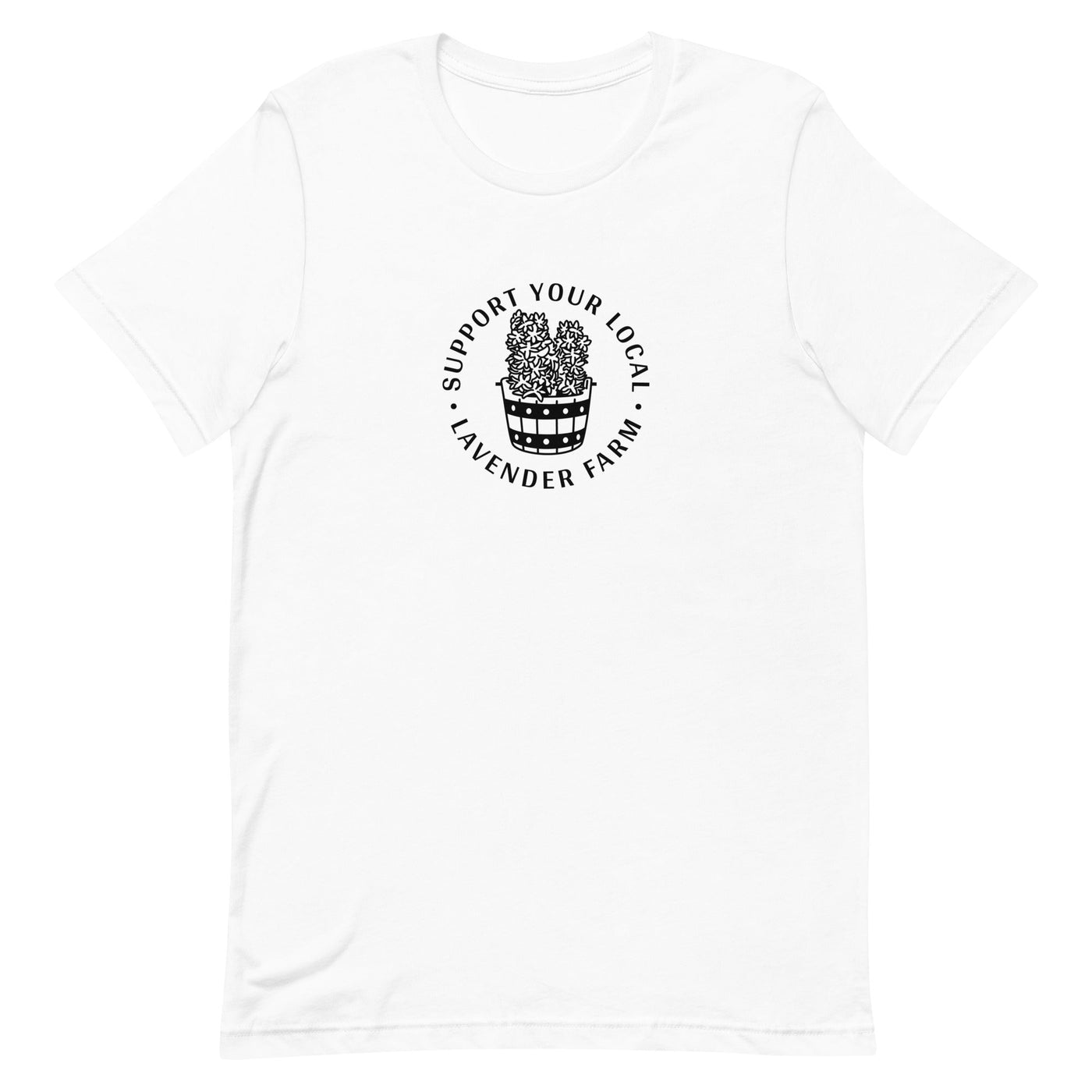 Lavender Farm | Short-Sleeve Unisex T-Shirt | Animal Crossing Threads and Thistles Inventory White S 
